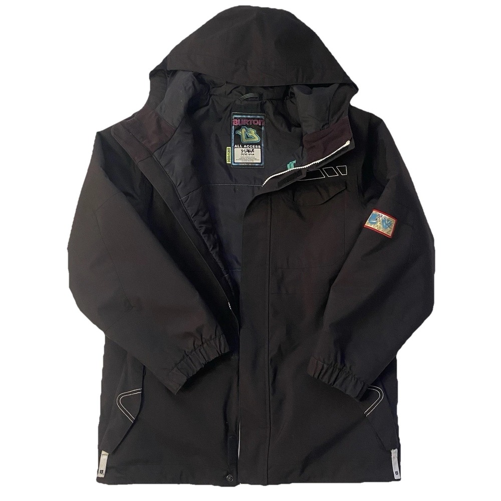 Vintage Burton Jacket Snowboarding Dryride Y2K All Access Black Youth XL Women M